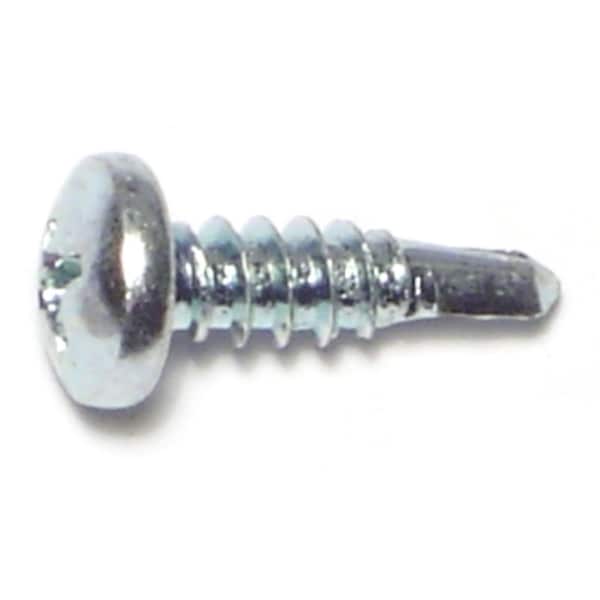 Midwest Fastener Self-Drilling Screw, #10 x 5/8 in, Zinc Plated Steel Pan Head Phillips Drive, 100 PK 50870 - main